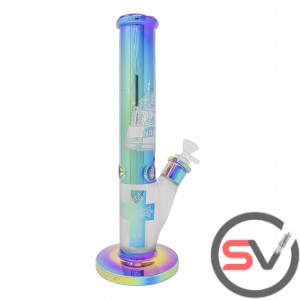THE CATHEDRAL CYLINDER with ICE CATCHER WATER PIPE 14inch